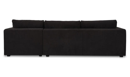 Burrow Sleeper Sectional With Storage Chaise Black Right