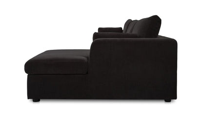 Burrow Sleeper Sectional With Storage Chaise Black Right