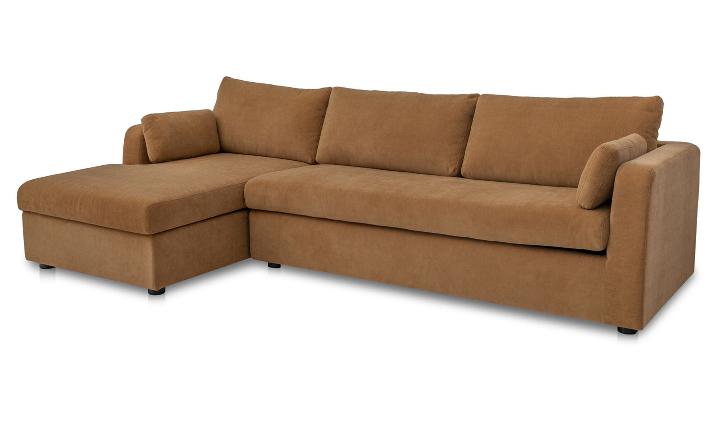 Burrow Sleeper Sectional With Storage Chaise Ginger Left