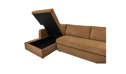 Burrow Sleeper Sectional With Storage Chaise Ginger Left