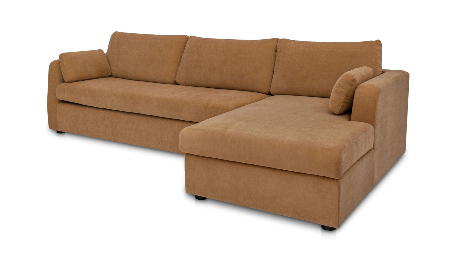 Burrow Sleeper Sectional With Storage Chaise Ginger Right