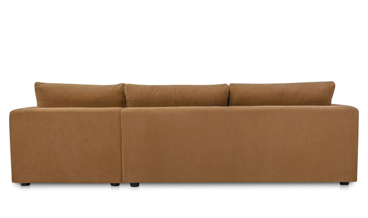 Burrow Sleeper Sectional With Storage Chaise Ginger Right