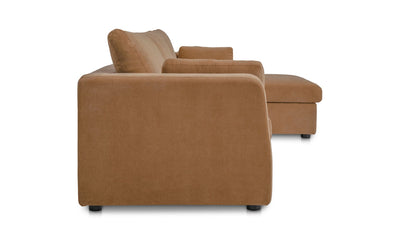 Burrow Sleeper Sectional With Storage Chaise Ginger Right