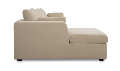 Burrow Sleeper Sectional With Storage Chaise Sand Left