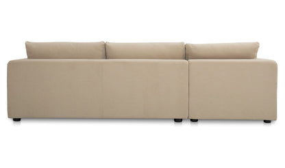 Burrow Sleeper Sectional With Storage Chaise Sand Left