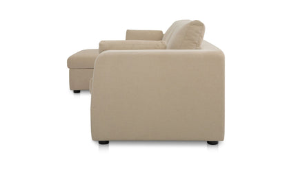 Burrow Sleeper Sectional With Storage Chaise Sand Left