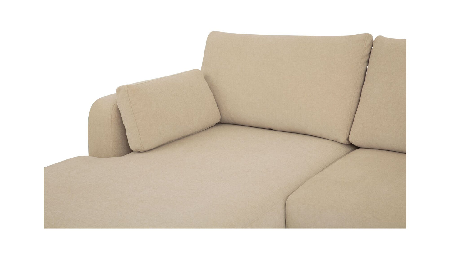 Burrow Sleeper Sectional With Storage Chaise Sand Left