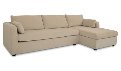 Burrow Sleeper Sectional With Storage Chaise Sand Right