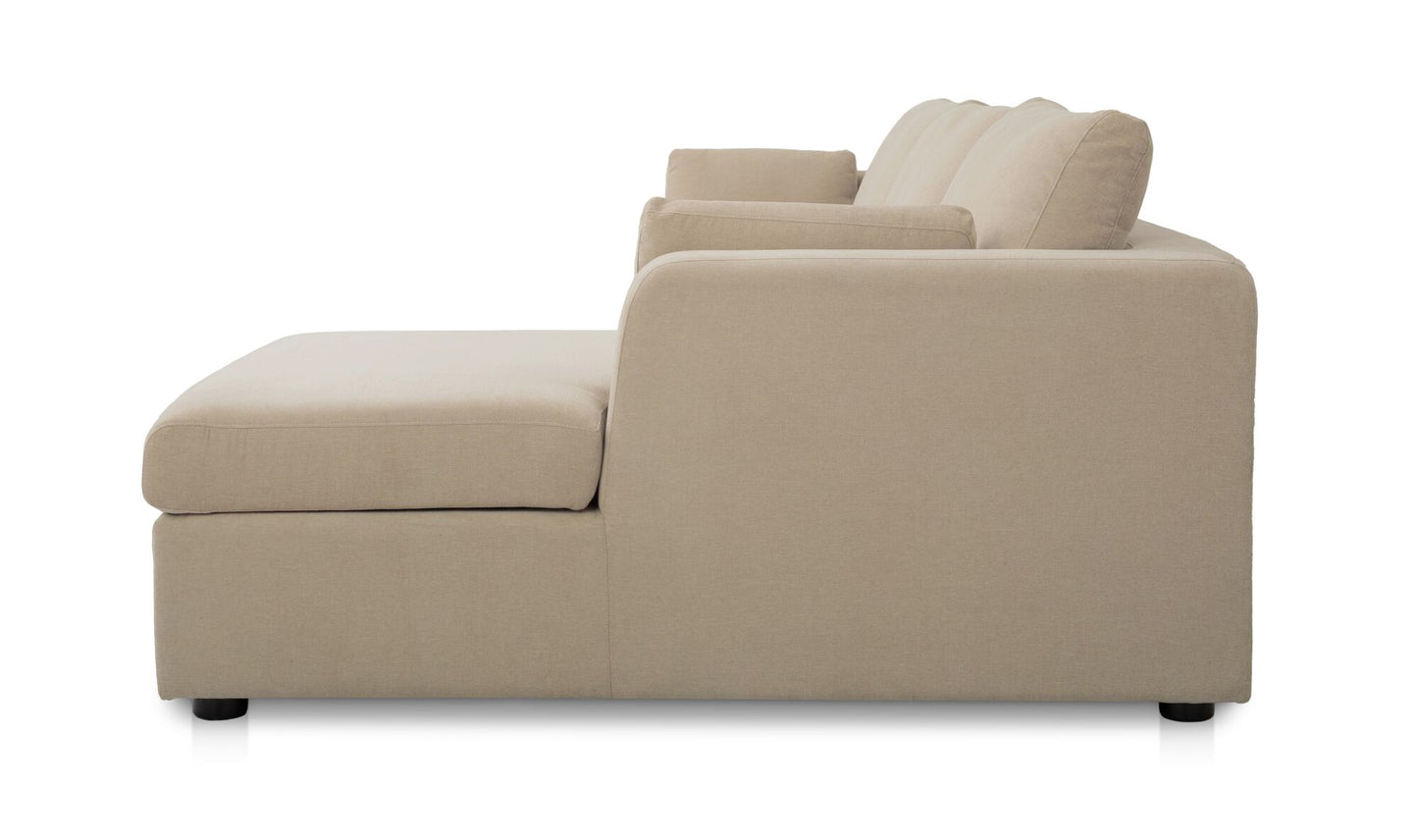 Burrow Sleeper Sectional With Storage Chaise Sand Right