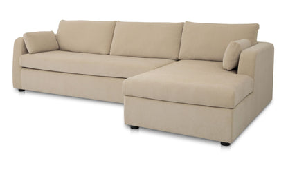 Burrow Sleeper Sectional With Storage Chaise Sand Right