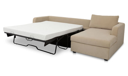 Burrow Sleeper Sectional With Storage Chaise Sand Right
