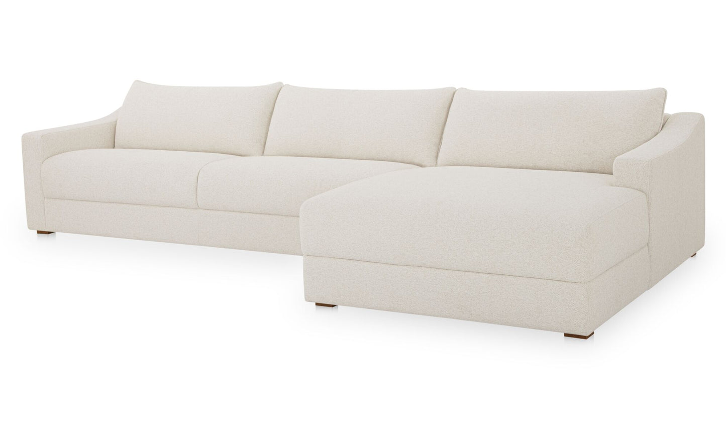 Farrow Sectional Flecked Oat Right