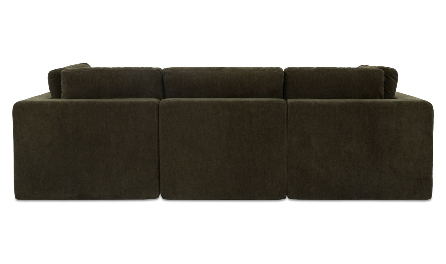 Cates Classic L Modular Sectional Dark Green
