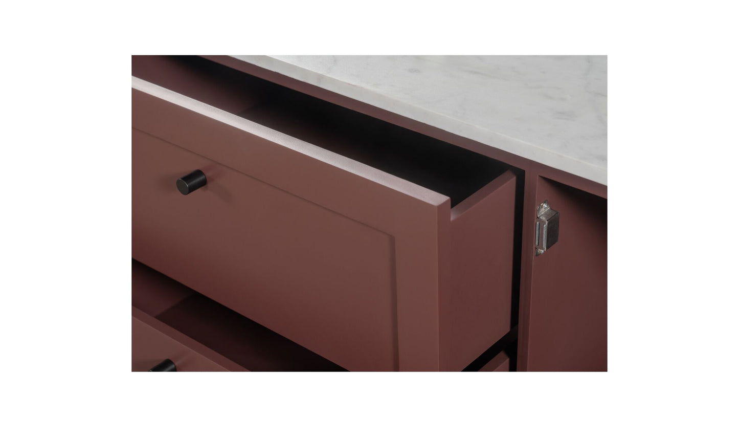 Nadine Sideboard Deep Burgundy