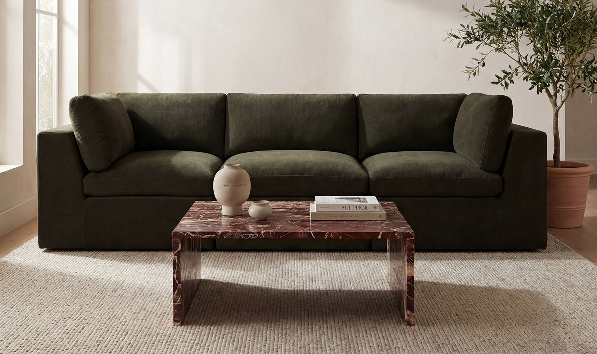 Cates Modular Sofa Dark Green.