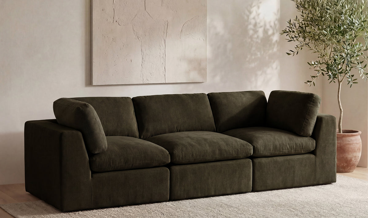 Cates Modular Sofa Dark Green.