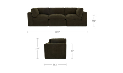 Cates Modular Sofa Dark Green.