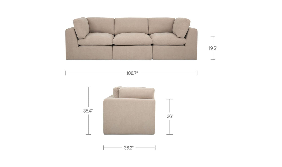 Cates Modular Sofa Pebble.