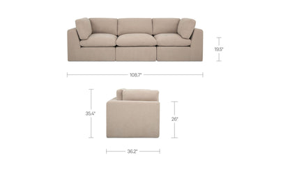 Cates Modular Sofa Pebble.