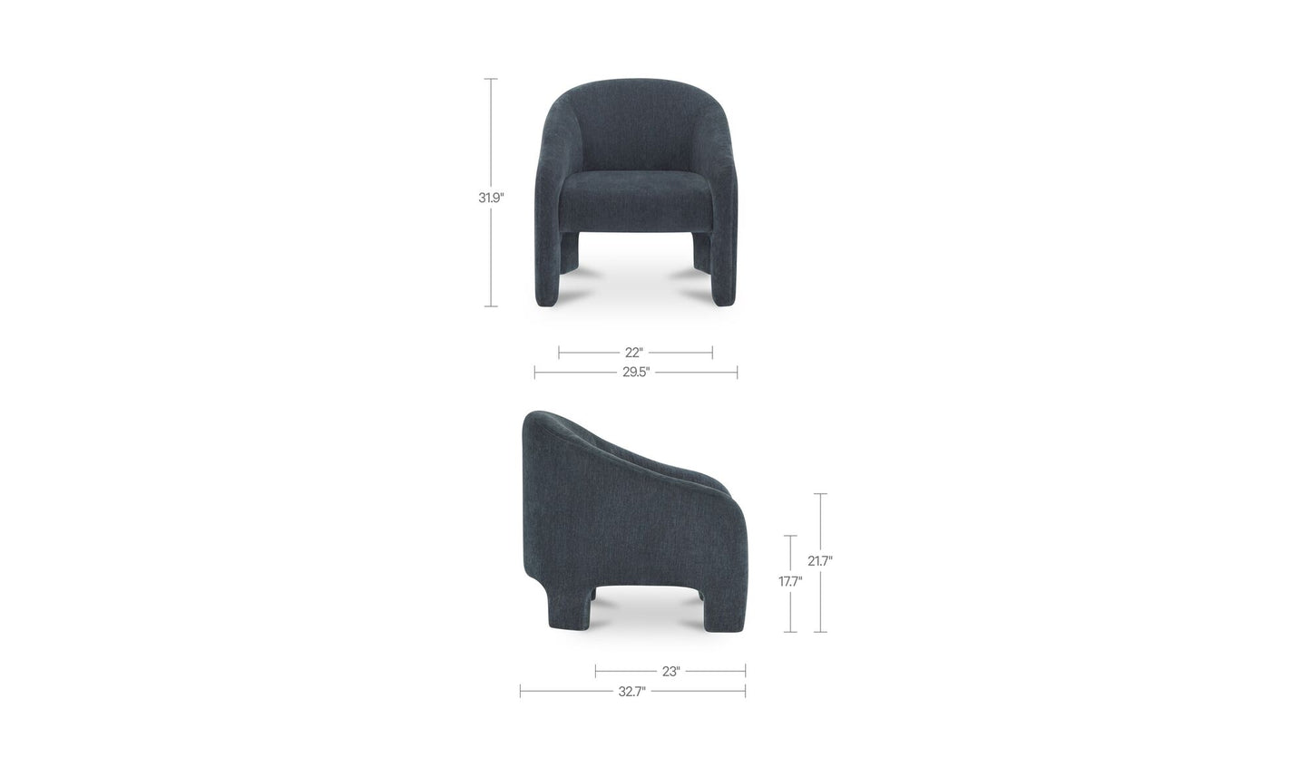 Tuva Accent Chair Slate Blue.