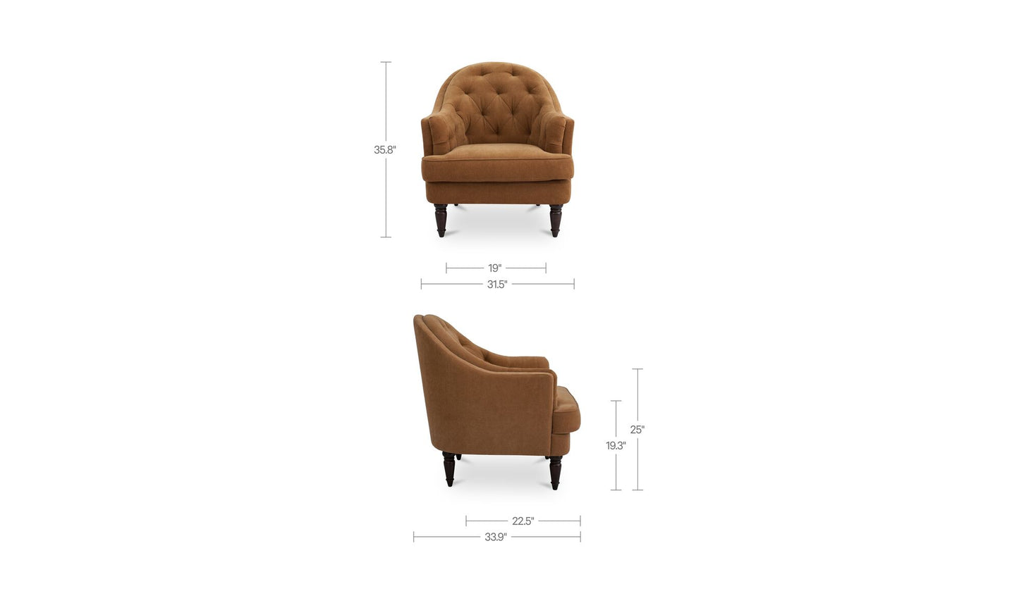 Pandora Accent Chair Ginger.