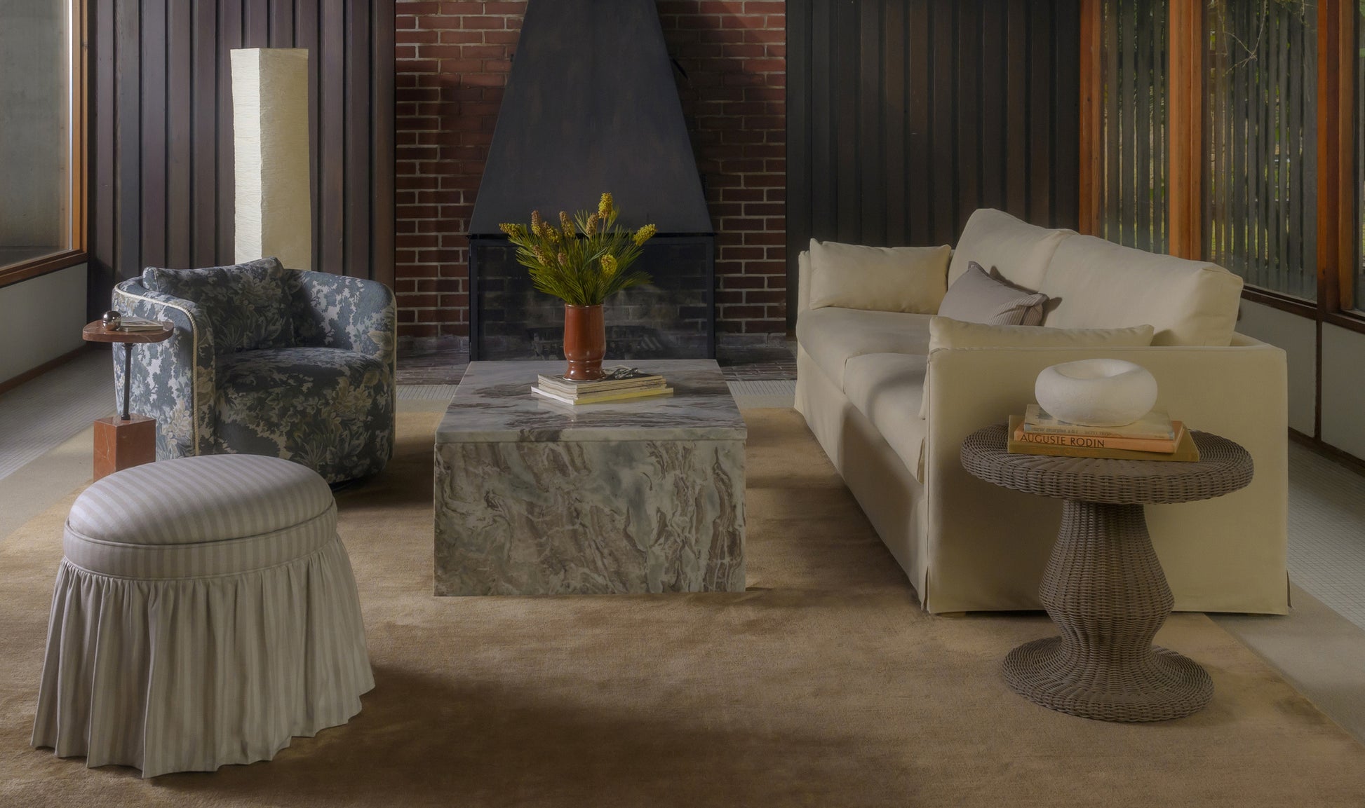 Emmeline Outdoor Side Table Natural.