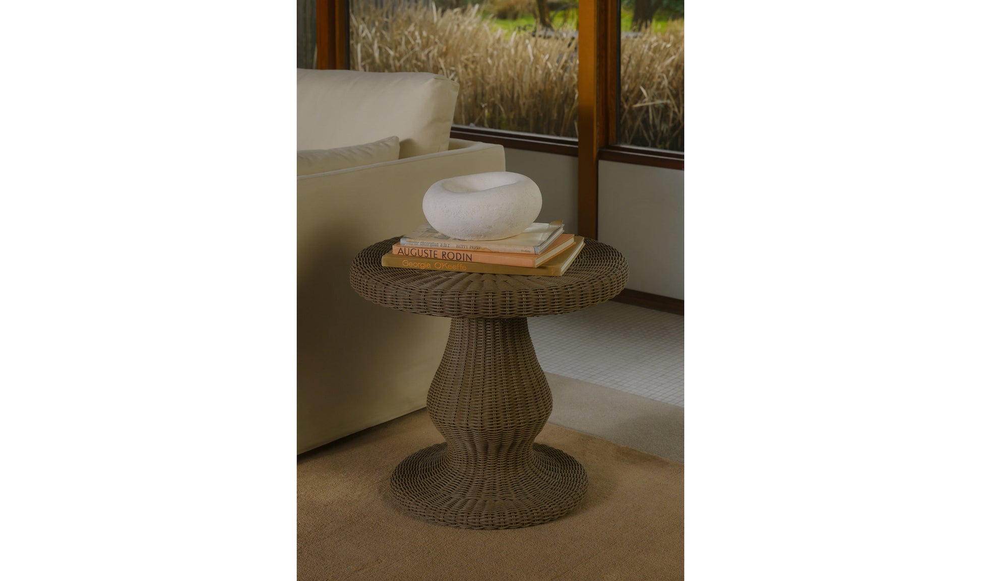 Emmeline Outdoor Side Table Natural.