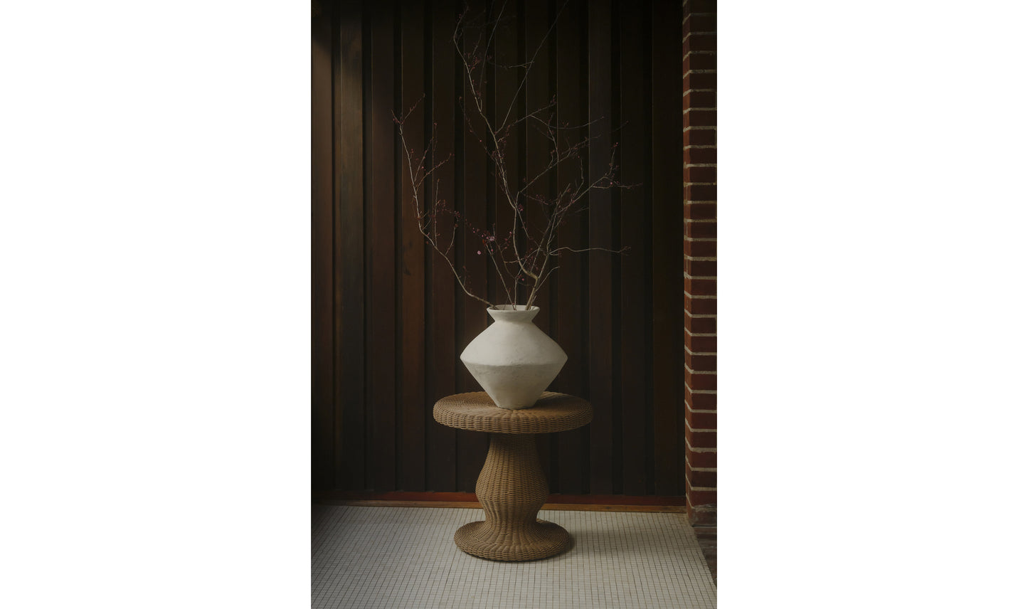 Emmeline Outdoor Side Table Natural.