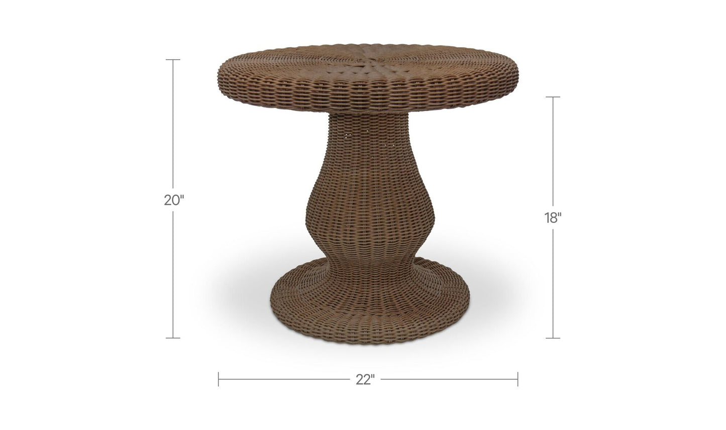 Emmeline Outdoor Side Table Natural.