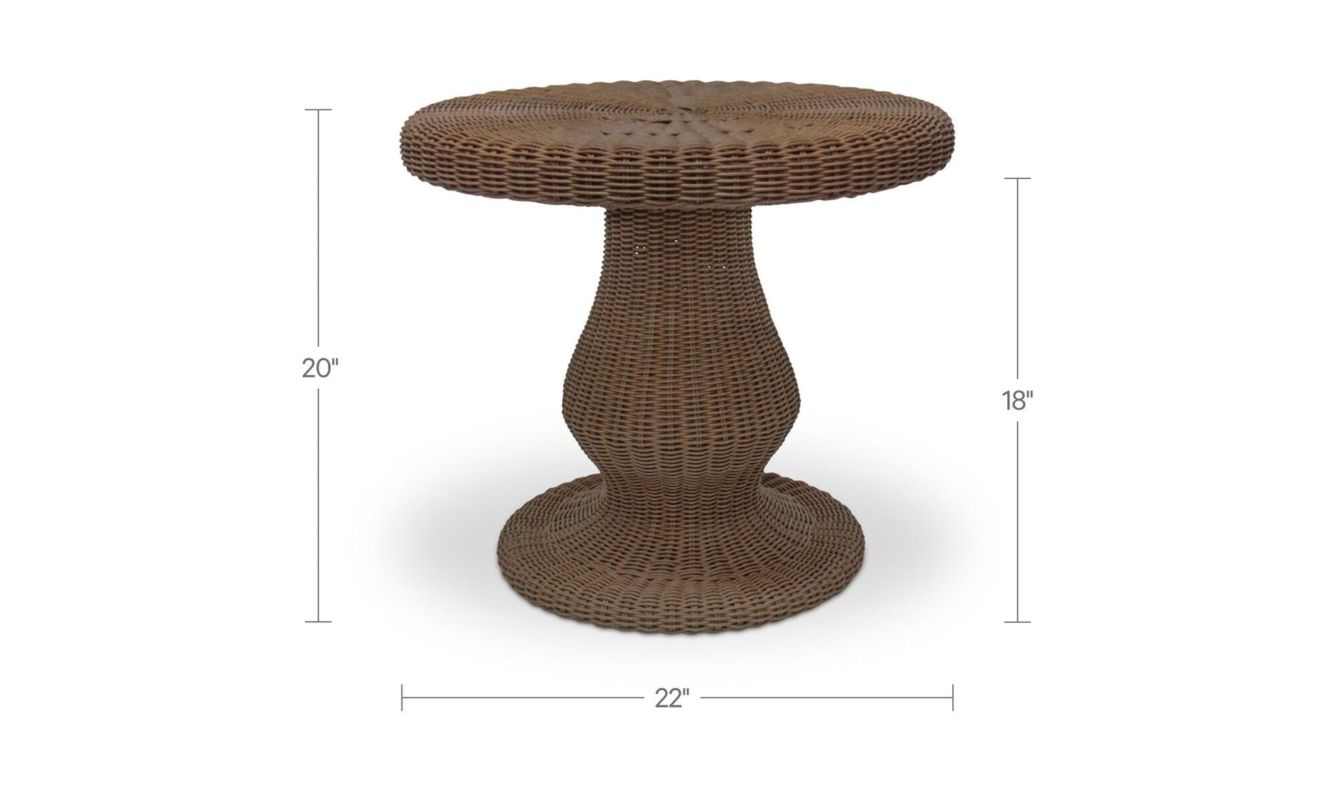 Emmeline Outdoor Side Table Natural.