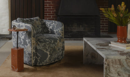 Caro Side Table Rosso Alicante Marble.