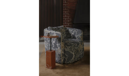 Caro Side Table Rosso Alicante Marble.