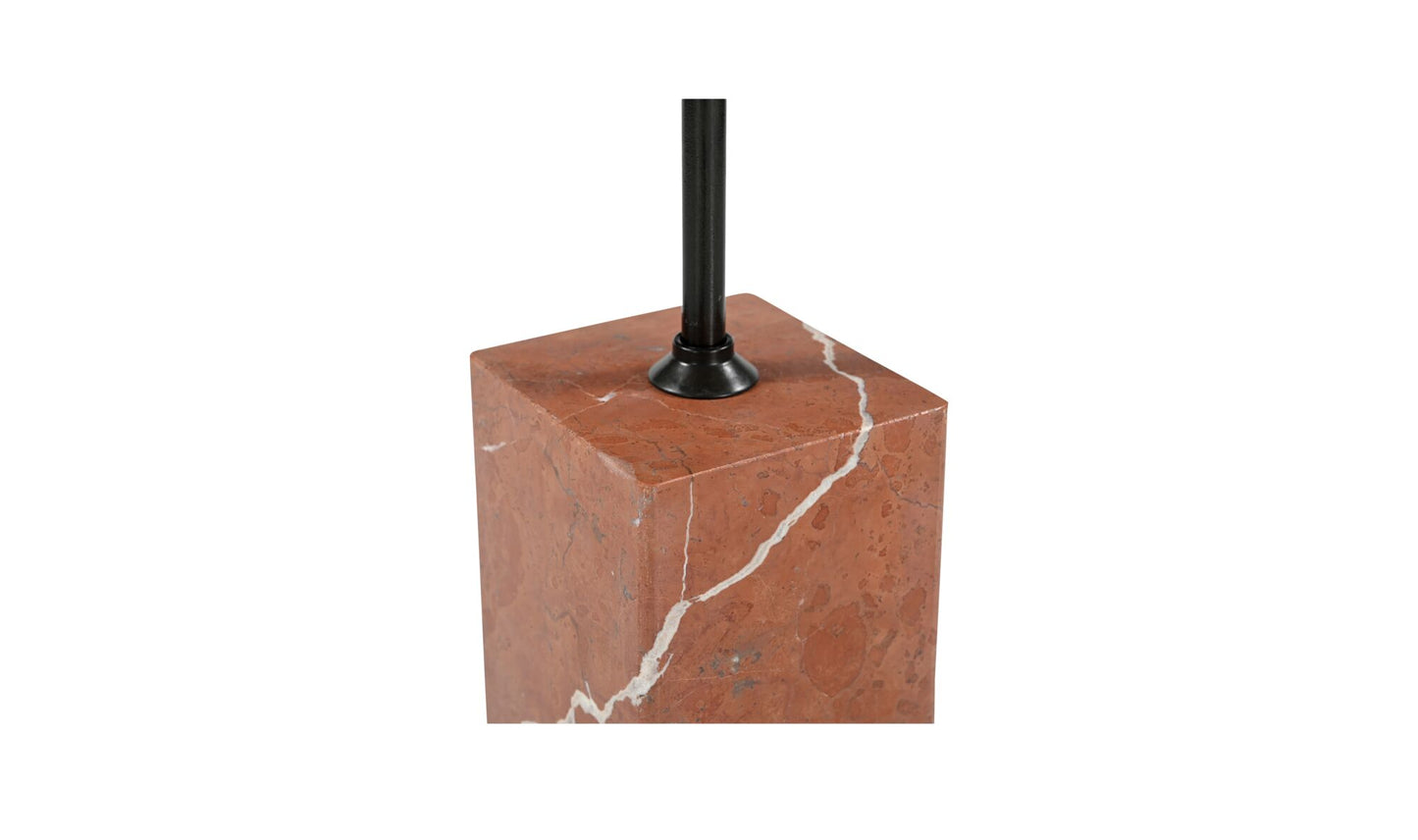 Caro Side Table Rosso Alicante Marble.