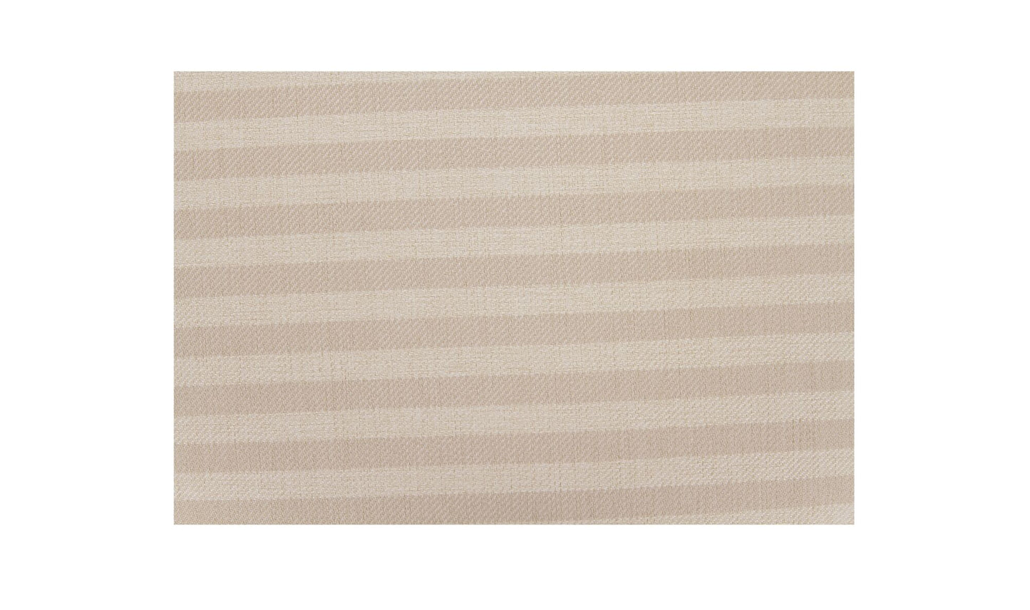 Heidi Storage Ottoman Beige Stripe.