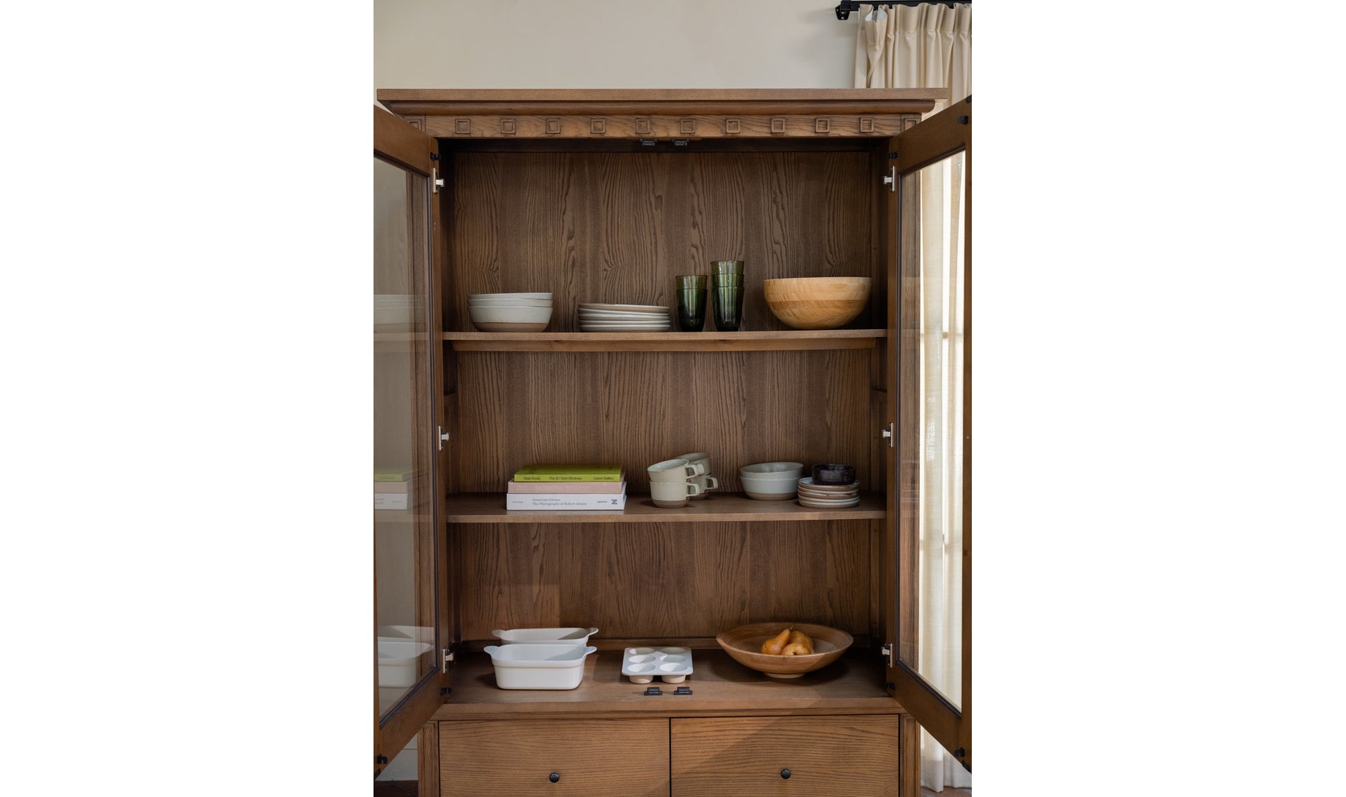 Lillian Tall Cabinet Brown.