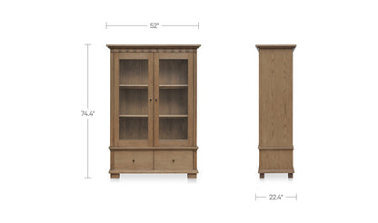 Lillian Tall Cabinet Brown.