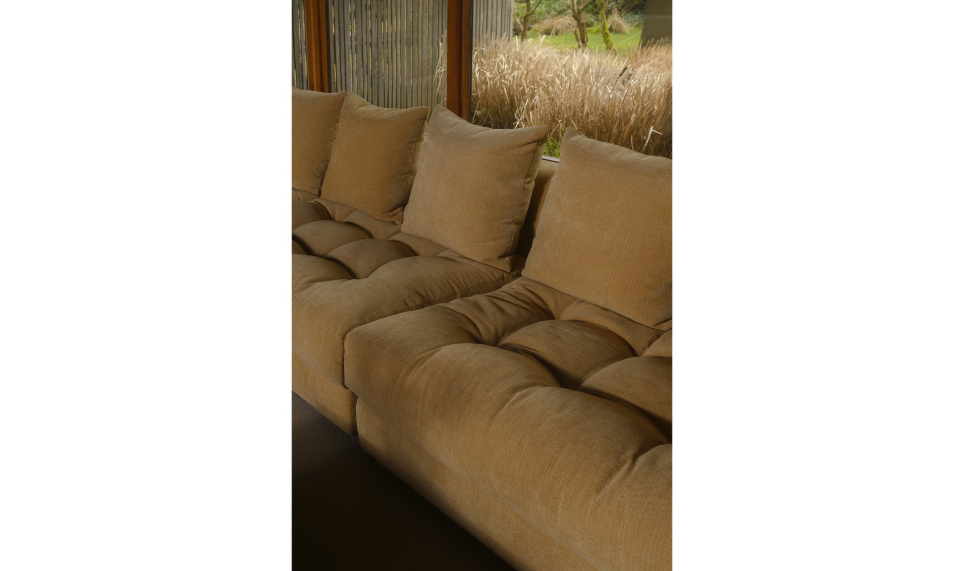 Davie Lounge Modular Sectional Golden Yellow.