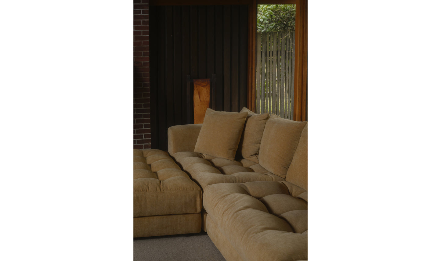 Davie Lounge Modular Sectional Golden Yellow.