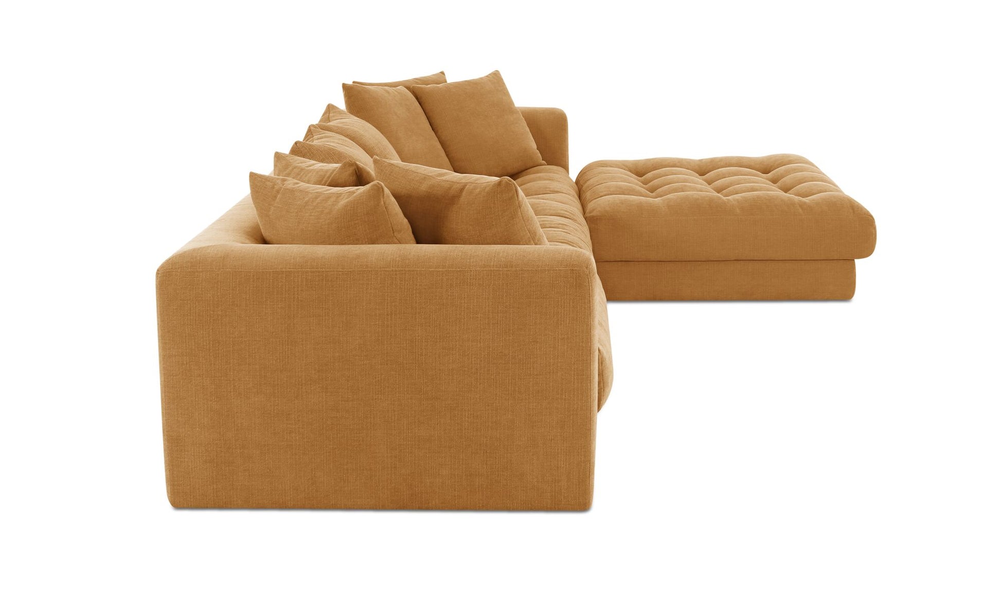 Davie Lounge Modular Sectional Golden Yellow.
