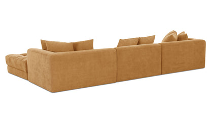 Davie Lounge Modular Sectional Golden Yellow.