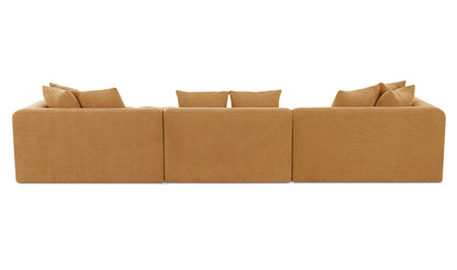 Davie Lounge Modular Sectional Golden Yellow.