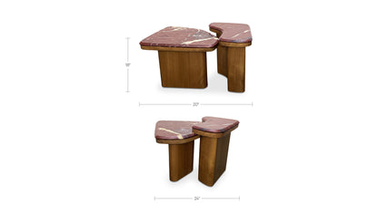 Abi Nesting Coffee Table Levante Marble.