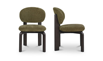 Sami Dining Chair Olive Set of Two.