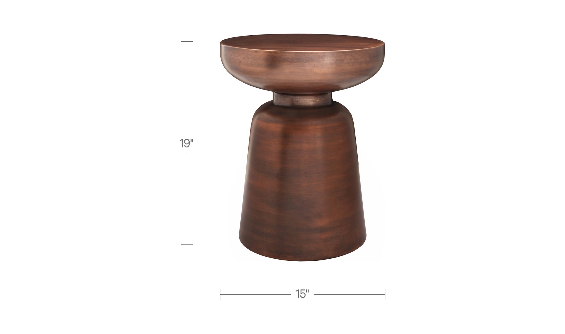 Arthur Accent Table Antique Copper.