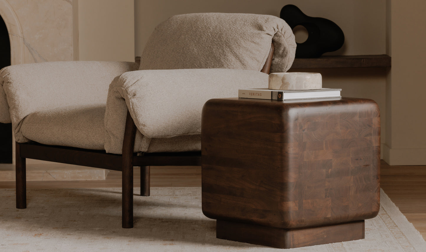 Eton Side Table Dark Brown.