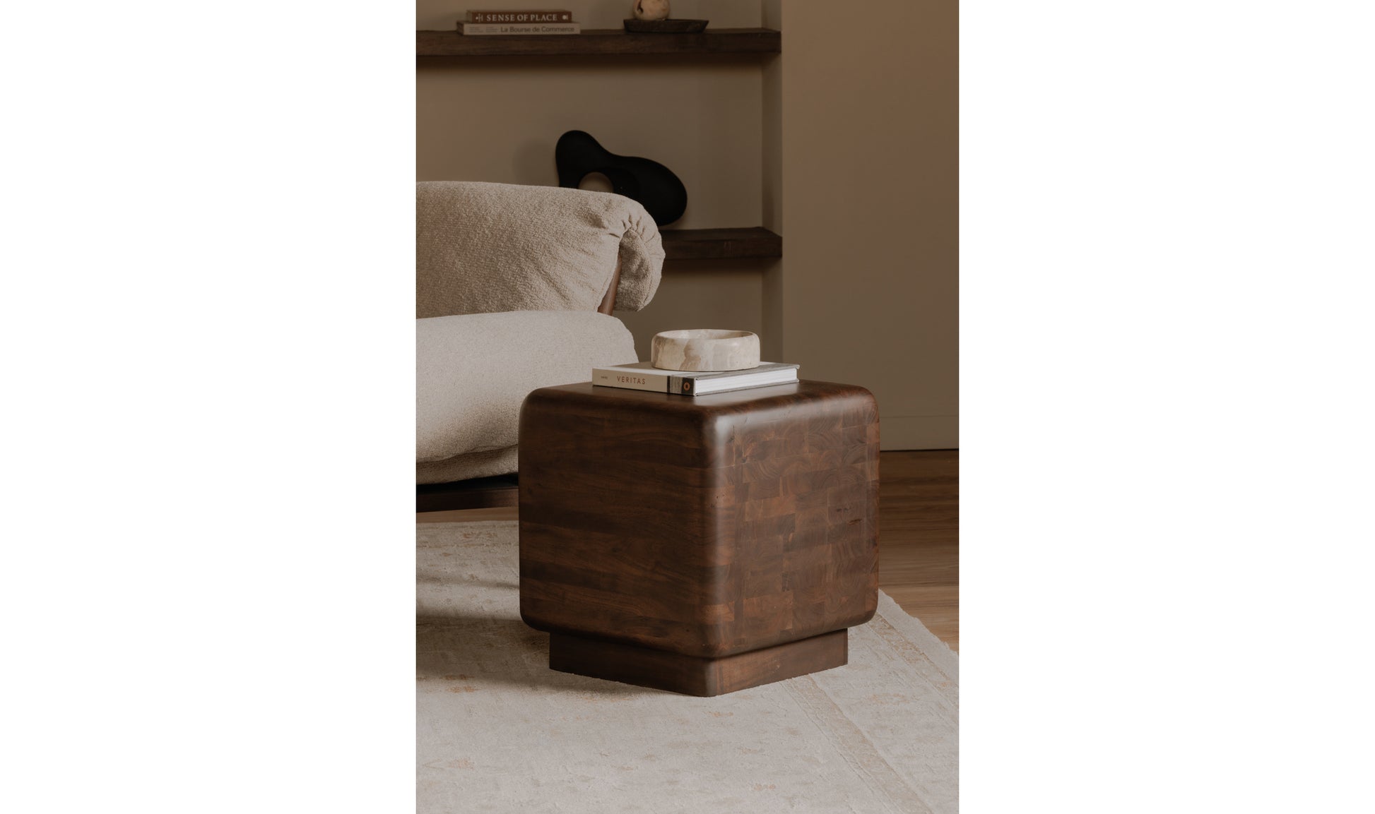 Eton Side Table Dark Brown.