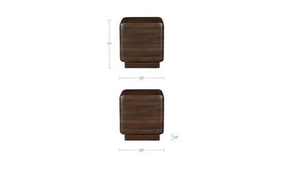 Eton Side Table Dark Brown.