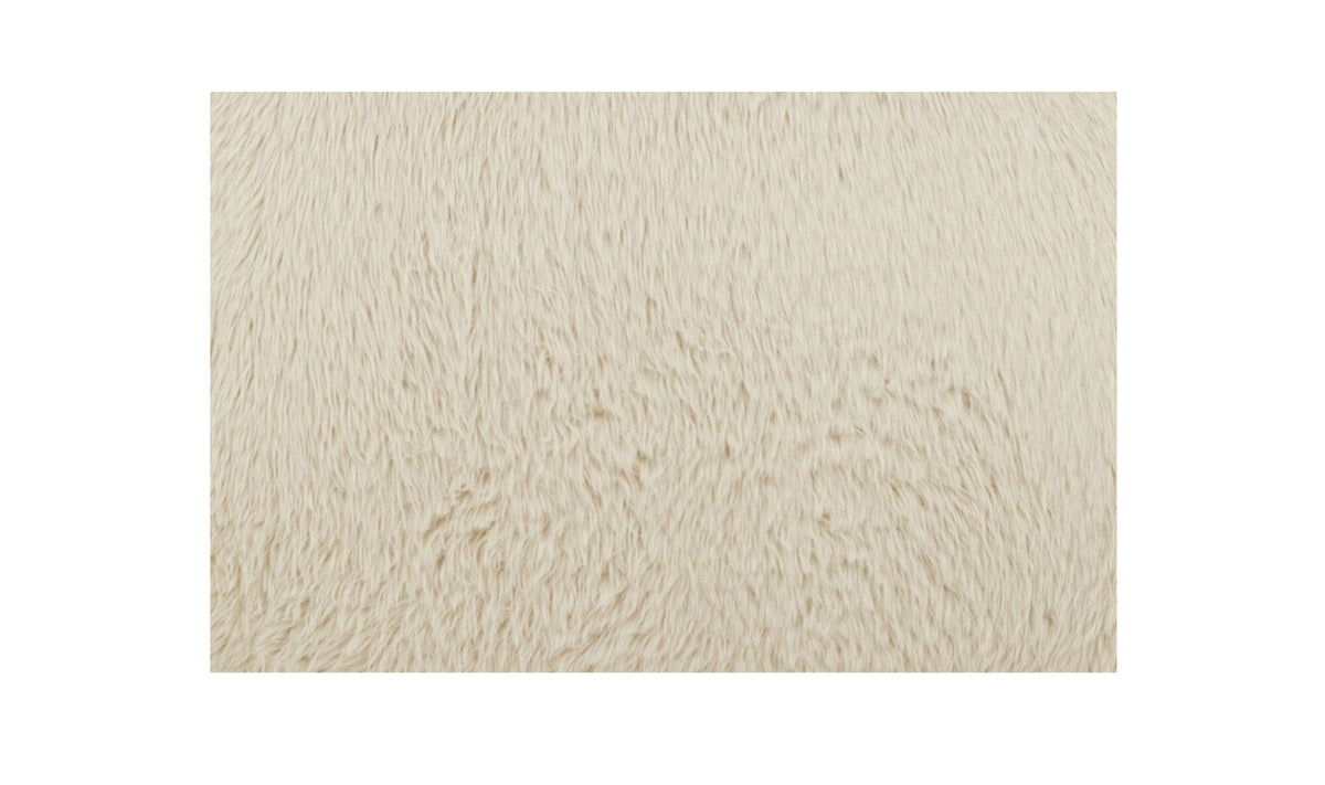 Wales Accent Chair Cream Faux Fur.