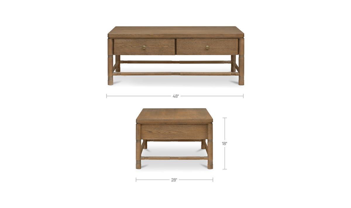 Evermore Coffee Table Brown.