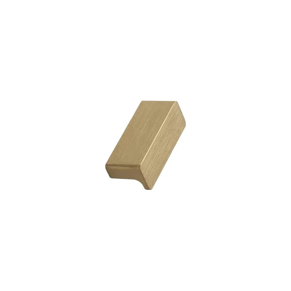 Brushed Brass "Elan" Knob and Drawer Pulls.